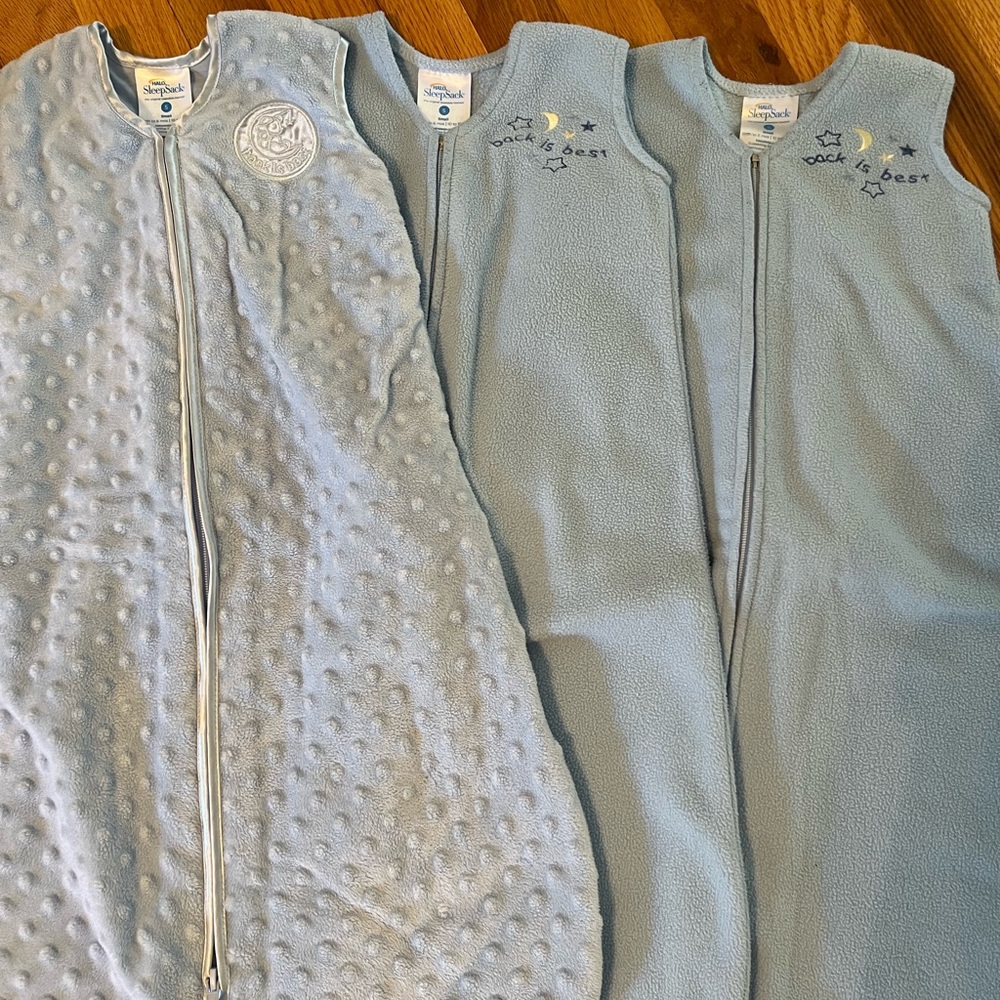 Bundle of 3 Halo Fleece Sleep Sacks Size S
